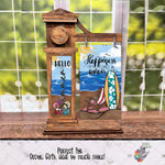 Load image into Gallery viewer, Summer Beach Interchangeable Post Sign Design