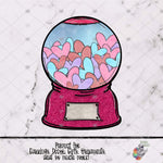 Load image into Gallery viewer, Valentine Gumball Snow Globe Design