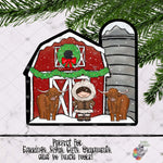 Load image into Gallery viewer, Highland Cow Barn Silo Design