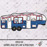 Load image into Gallery viewer, Patriotic 5th Wheel Camper Design