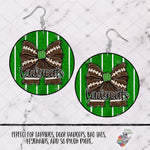 Load image into Gallery viewer, Ladycats Football Coquette Bow Round Design