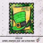 Load image into Gallery viewer, Leprechaun Hat Stamp Design