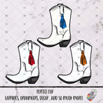 Load image into Gallery viewer, School Spirit Cowboy Boot Design Bundle
