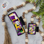 Load image into Gallery viewer, Mardi Gras Gnome Fleur De Lis Hair Clip Design