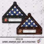 Load image into Gallery viewer, Military Branch Memorial Flag Case Design