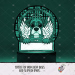 Load image into Gallery viewer, Boxer Memorial Round Light Base Design