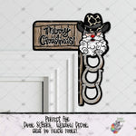 Load image into Gallery viewer, Merry Christmas Cowboy Santa Corner Sitter Design