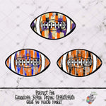 Load image into Gallery viewer, Messy Orange Football Design Bundle