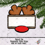 Load image into Gallery viewer, Messy Reindeer Sign Design