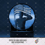 Load image into Gallery viewer, Military Memorial Round Light Base Design