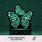 Load image into Gallery viewer, Orange Monarch Butterfly Light Base Design