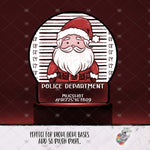 Load image into Gallery viewer, Santa Mug Shot Round Light Base Design