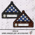 Load image into Gallery viewer, Military Branch Memorial Flag Case Design