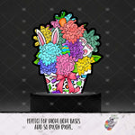 Load image into Gallery viewer, Easter Bunny Leopard Flowerpot Light Base Design