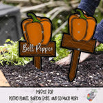 Load image into Gallery viewer, Bell Pepper Garden Stake Design Bundle
