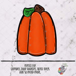 Load image into Gallery viewer, Tall Pumpkin Sublimation Design