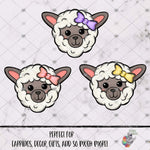 Load image into Gallery viewer, Pastel Bow Sheep Head Design Bundle