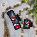 Load image into Gallery viewer, Patriotic Hearts Hair Clip Sublimation Design