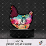 Load image into Gallery viewer, Peacock Chicken Light Base Design