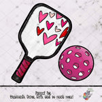 Load image into Gallery viewer, Valentine Hearts Pickleball Paddle Design