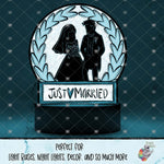 Load image into Gallery viewer, Pink Just Married Light Base Design