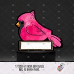 Load image into Gallery viewer, Pink Cardinal Sign Light Base Design