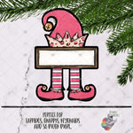 Load image into Gallery viewer, Pink Elf Sign Sublimation Design