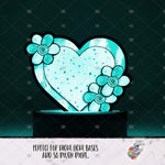 Load image into Gallery viewer, Pink and Red Heart Flowers Light Base Design