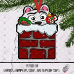Load image into Gallery viewer, Polar Bear in Chimney Design