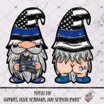 Load image into Gallery viewer, Police Blue Line Gnome Design Bundle