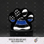 Load image into Gallery viewer, Police Paw Print Light Base Design