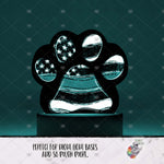 Load image into Gallery viewer, Police Paw Print Light Base Design