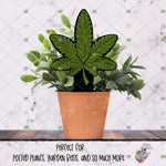 Load image into Gallery viewer, Realistic Pot Leat Garden Stake Design