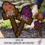 Load image into Gallery viewer, Potato Garden Stake Design Bundle
