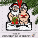 Load image into Gallery viewer, Present and Ornament Naked Mr and Mrs Claus Design