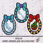 Load image into Gallery viewer, Princess Scalloped Oval with Bow Design Bundle