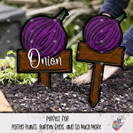 Load image into Gallery viewer, Onion Garden Stake Design Bundle