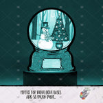 Load image into Gallery viewer, Spooky Creepmas Snow Globe Light Base Design
