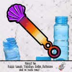 Load image into Gallery viewer, Sunset Seashell Bubble Wand Design