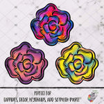 Load image into Gallery viewer, Rainbow Rose Flower Design Bundle