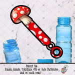 Load image into Gallery viewer, Red Chubby Mushroom Bubble Wand Design