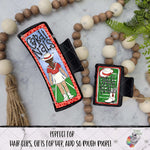 Load image into Gallery viewer, Red Drill Team Cardinals Hair Clip Design