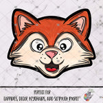 Load image into Gallery viewer, Red Fox Head Design
