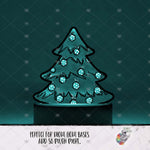 Load image into Gallery viewer, Polka Dot Ornament Christmas Tree Light Base Design