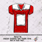 Load image into Gallery viewer, Warriors Red Football Jersey Design