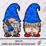 Load image into Gallery viewer, Red and Blue Baseball Gnome Design Bundle