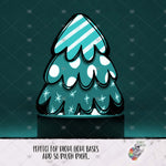 Load image into Gallery viewer, Red Chubby Christmas Tree Light Base Design