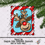 Load image into Gallery viewer, Rudolph Stamp Design