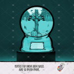 Load image into Gallery viewer, Fall Cross Snow Globe Light Base Design