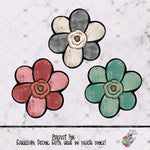 Load image into Gallery viewer, Rustic Chubby Flower Design Bundle